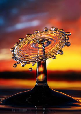 Sunset Water Drop