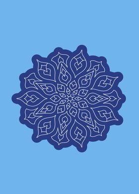 Blue mandala