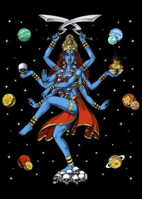 Hindu Goddess Kali' Poster by Psychonautica | Displate