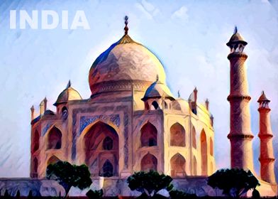 Taj Mahal Painting 01