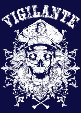 vigilante skull poster