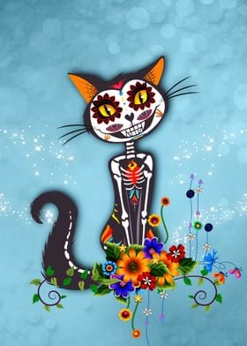 Sugar cat skeleton