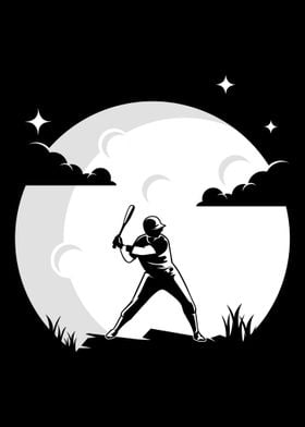 Baseball Moon Baseball Spo