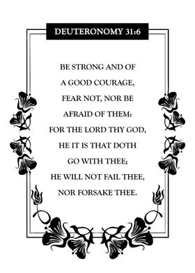 Deuteronomy 31 6
