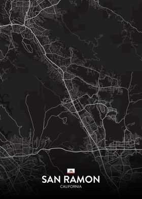 'San Ramon CA' Poster by IMR Designs | Displate