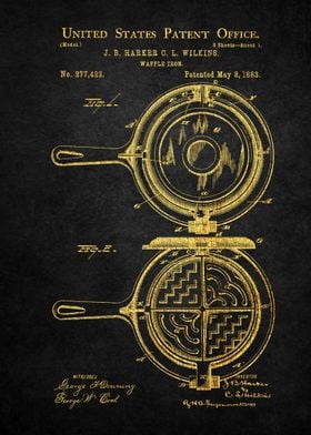 51 Waffle Iron Patent Pri