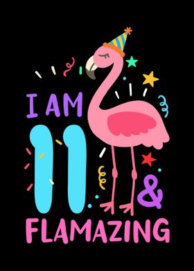 11th Birthday Flamingo