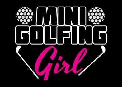 Minigolf Minigolfing Girl