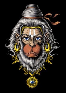 Hanuman Hindu Monkey God 