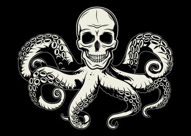 Octopus Scull Octopus Sea 