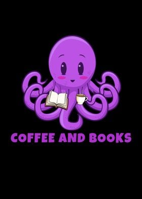 Octopus Reading And Coffee