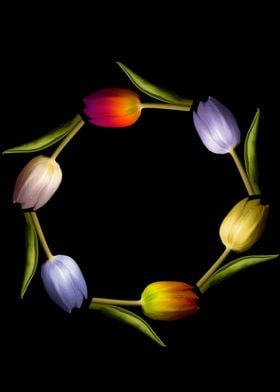 Tulips in a circle