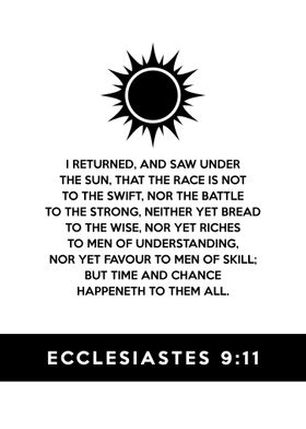 Ecclesiastes 9 11