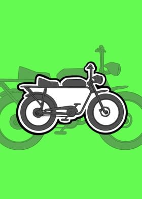 Cartoon super electricbike