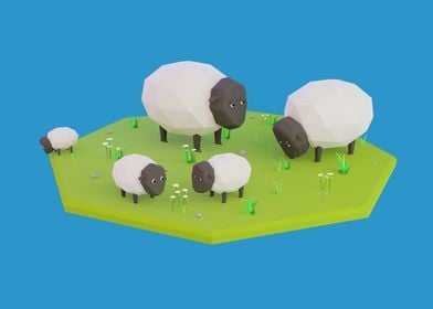 Lone Flock of Sheeps