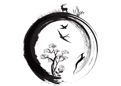 Zen Circle Tree of Life 