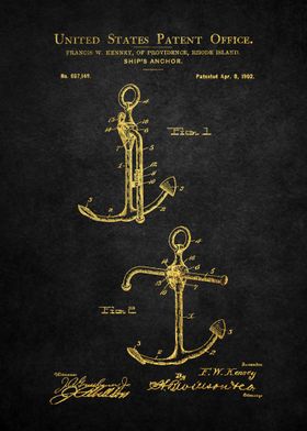 2 Ships Anchor Patent Pr