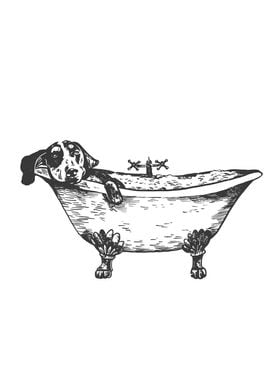 Dachshund Bathtub