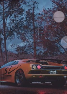 Hot Pursuit Lambo Diablo' Poster by LCW17 | Displate