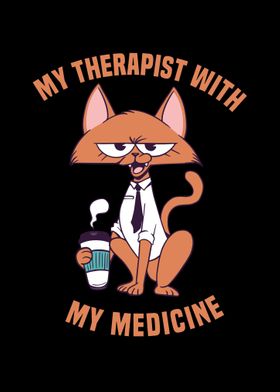 Funny Cat  My Therapist