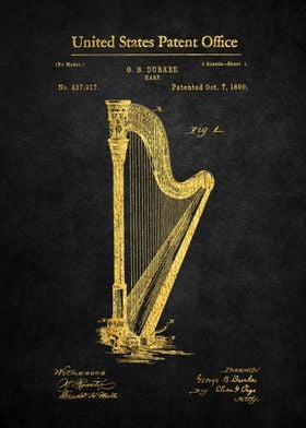 40 Harp Patent 1890