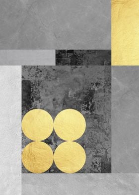 Gray and gold art M