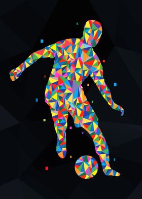 Soccer Player Pop Art