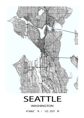 Seattle Washington Map