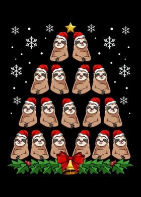 Sloth Lover Christmas Tree