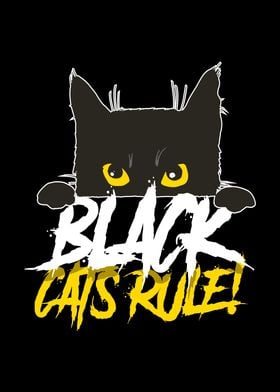 Black Cats Rule Halloween