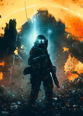 Titanfall 2 Northstar Fan Art Poster Titan Gamer Art 