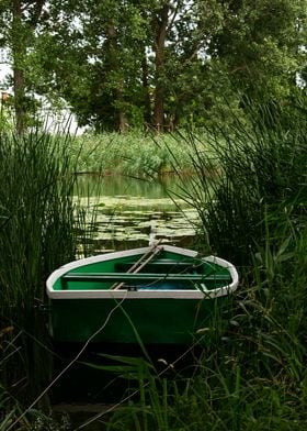 Green boat