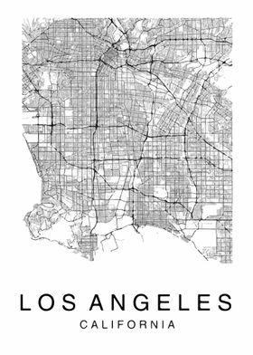 Los Angeles California Map
