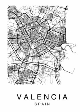 Valencia Spain Map