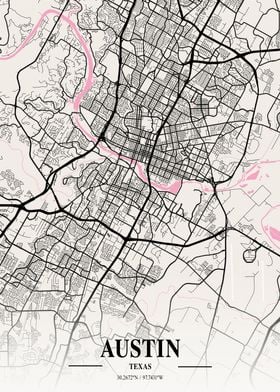 Austin Neapolitan Map