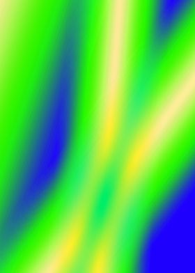 BLUE GREEN YELLOW ABSTRACT