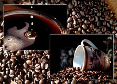 collage  of coffee