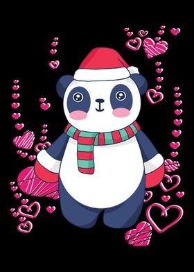 Panda with heart at Christ