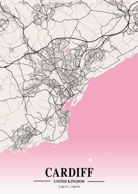 Cardiff Neapolitan Map