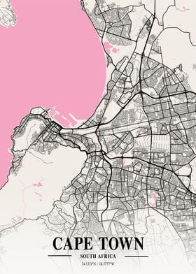 Cape Town Neapolitan Map