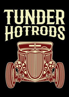 tunder hotrods poster