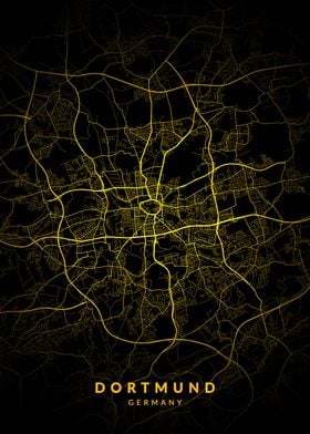 Dortmund Germany City Map