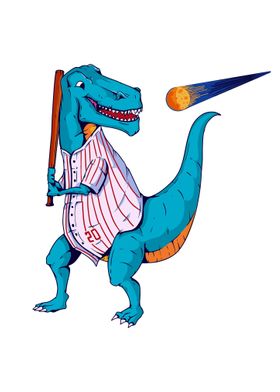 Baseball TRex Dinosaur