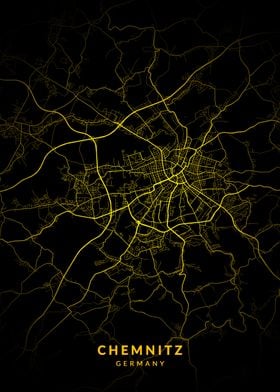 Chemnitz Germany City Map