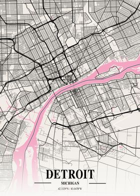 Detroit Neapolitan Map