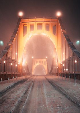 Pittsburgh Bridge Snowy