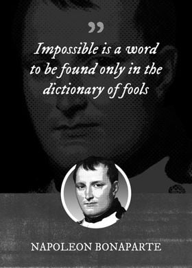 Impossible is a word to be