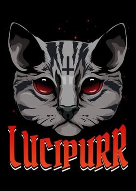 Lucifer Occult Satanic Cat