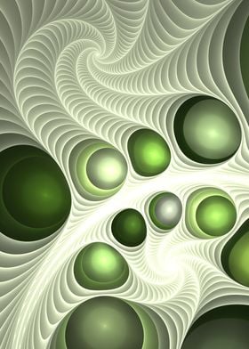 Plastic Fractal Green 1