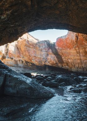 Oregon Coast Cave and Sea